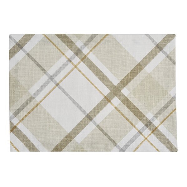 Sandy Plaid Placemat SplitP